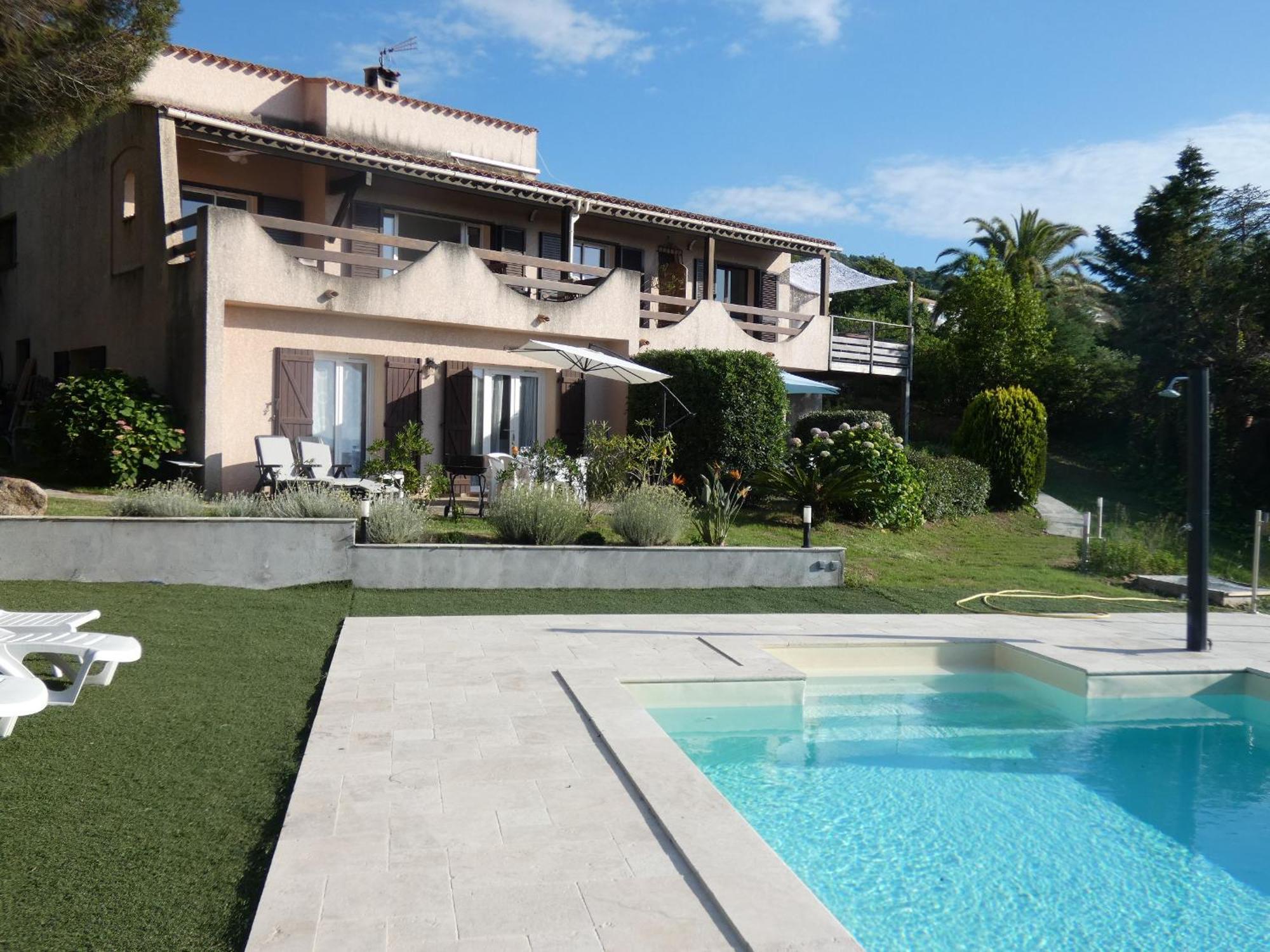 Corsicadream Arone Superbe Appartement Dans Villa, Vue Panoramique Mer, Piscine, Proche Porticcio Pietrosella Екстериор снимка